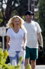 PAMELA ANDERSON and Dan Hayhurst Out in Malibu 01/14/2022