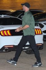PAMELA ANDERSON Out for Dinner with her Son Brandon Thomas Lee and Assistant Jonathan at Nobu in Malibu 01/24/2022