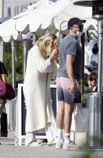 PAMELA ANDERSON Out for Lunch with Friend in Santa Monica 01/21/2022