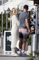 PAMELA ANDERSON Out for Lunch with Friend in Santa Monica 01/21/2022