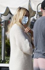 PAMELA ANDERSON Out for Lunch with Friend in Santa Monica 01/21/2022