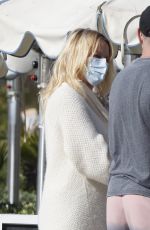 PAMELA ANDERSON Out for Lunch with Friend in Santa Monica 01/21/2022