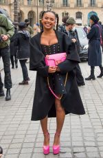 PAOLA LOCATELLI Arrives at Valentino Haute Couture Spring/Summer 2022 Show at Paris Fashion Week 01/26/2022