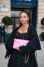 PAOLA LOCATELLI Arrives at Valentino Haute Couture Spring/Summer 2022 Show at Paris Fashion Week 01/26/2022