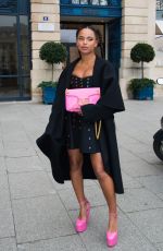 PAOLA LOCATELLI Arrives at Valentino Haute Couture Spring/Summer 2022 Show at Paris Fashion Week 01/26/2022
