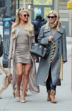 PARIS and NICKY HILTON Out and About in New York 01/25/2022