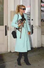 PARIS HILTON Leaves Her Apartment in New York 01/27/2022