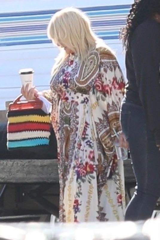 PATRICIA ARQUETTE on the Set of High Desert in Palm Springs 01/19/2022