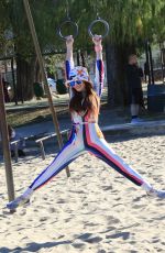 PHOEBE PRICE Out at a Park with Her Dog in Los Angeles 01/26/2022