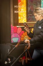 PIXIE GELDOF Out with Her Baby in London 01/17/2022