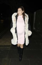 Pregnant CHLOE GOODMAN Leaves a Restaurant in Hove 01/06/2022