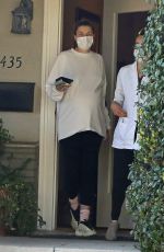 Pregnant JESSICA HART at a Chinese Herbal Medicine and Acupuncture in Los Angeles 01/26/2022