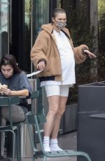 Pregnant JESSICA HART Shopping at Erewhon Market in Los Angeles 01/10/2022