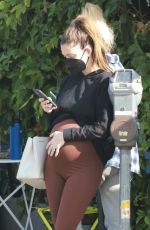 Pregnant LAUREN PARSEKIAN Out for Lunch at All Time Restaurant in Los Feliz 01/14/2022