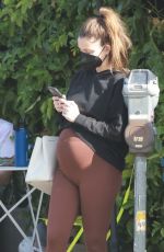 Pregnant LAUREN PARSEKIAN Out for Lunch at All Time Restaurant in Los Feliz 01/14/2022
