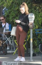 Pregnant LAUREN PARSEKIAN Out for Lunch at All Time Restaurant in Los Feliz 01/14/2022