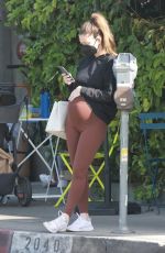 Pregnant LAUREN PARSEKIAN Out for Lunch at All Time Restaurant in Los Feliz 01/14/2022