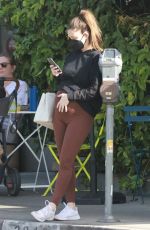 Pregnant LAUREN PARSEKIAN Out for Lunch at All Time Restaurant in Los Feliz 01/14/2022