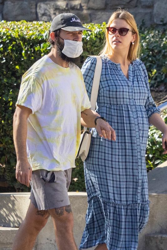 Pregnant MIA GOTH and Shia Labeouf Out for Lunch at Cava Restaurant in Pasadena 01/03/2022