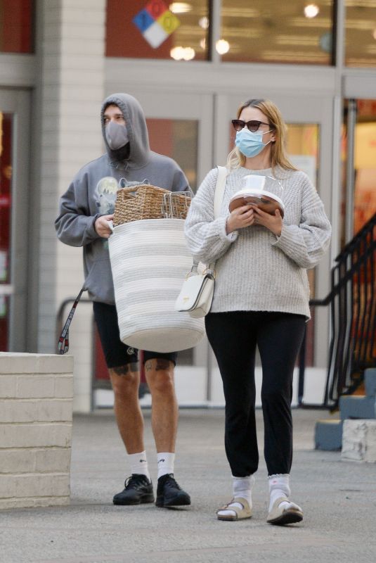 Pregnant MIA GOTH and Shia Labeouf Out Shopping in Pasadena 01/10/2022