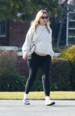 Pregnant MIA GOTH Out for a Walk in Pasadena 01/08/2022