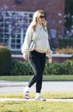 Pregnant MIA GOTH Out for a Walk in Pasadena 01/08/2022