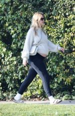 Pregnant MIA GOTH Out for a Walk in Pasadena 01/08/2022