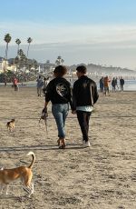 PRIYANKA CHOPRA and Nick Jonas Out at a Beach in Del Mar 01/14/2022