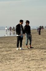 PRIYANKA CHOPRA and Nick Jonas Out at a Beach in Del Mar 01/14/2022