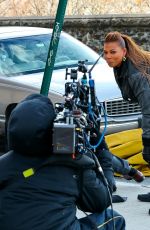 QUEEN LATIFAH on the Set of The Equalizer in New York 01/10/2022