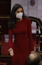 QUEEN LETIZIA OF SPAIN at Luis Carandell Journalism Award in Madrid 01/27/2022