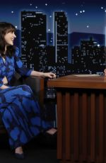 RACHEL BROSNAHAN at Jimmy Kimmel Live in Los Angeles 01/19/2022