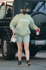 REBEL WILSON Ggets Her Car Washed in Los Feliz 01/24/2022