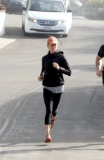 RENEE ZELLWEGER and Ant Anstead Out Jogging in Laguna Beach 01/06/2022