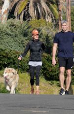 RENEE ZELLWEGER and Ant Anstead Out Jogging in Laguna Beach 01/06/2022