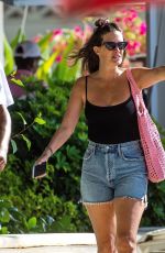 RHEA DURHAM in Black Swimsuit at Beach in St. James Parish 01/03/2022