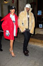RIHANNA and A$AP Rocky Leaves a Studio in Brooklyn 01/22/2022