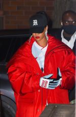 RIHANNA and A$AP Rocky Leaves a Studio in Brooklyn 01/22/2022
