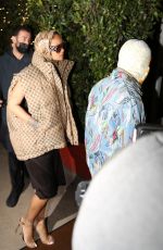 RIHANNA and Asap Rocky Out for Dinner at Giorgio Baldi in Santa Monica 01/11/2022