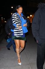 RIHANNA at a Dinner Date at Pastis in New York 01/27/2022