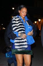 RIHANNA at a Dinner Date at Pastis in New York 01/27/2022
