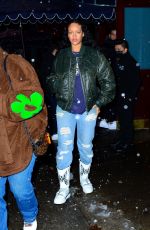 RIHANNA Heading to a Studio in New York 01/16/2022