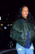 RIHANNA Heading to a Studio in New York 01/16/2022