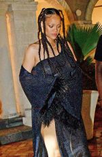 RIHANNA Leaves a New Years Celebration Party in Barbados 12/31/2021