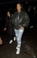 RIHANNA Leaves Carbone Restaurant in New York 01/16/2022