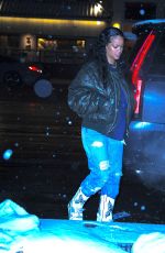 RIHANNA Leaves Carbone Restaurant in New York 01/16/2022