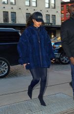 RIHANNA Night Out in New York 01/25/2022