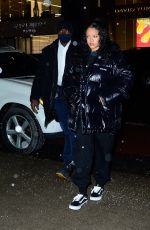 RIHANNA Out SHopping in New York 01/28/2022
