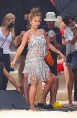 RITA ORA at a Photoshoot on the Beach in Sydney 01/17/2022