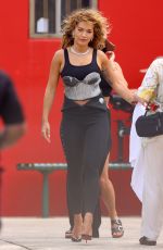 RITA ORA at a Photoshoot on the Beach in Sydney 01/17/2022